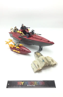 Vtg Hasbro G.I. Joe Cobra MORAY, PIRANHA  & S.H.A.R.C. Lot - Image 1 of 4