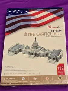 Rompecabezas 3D CubicFun Capitol Hill 132 piezas nuevo sellado - Imagen 1 de 2