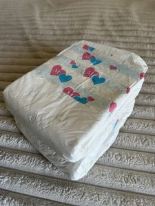 Vintage Nappies Diapers Late 90s Early 2000s Huggies Pampers Babylove Plastic - Picture 1 of 5