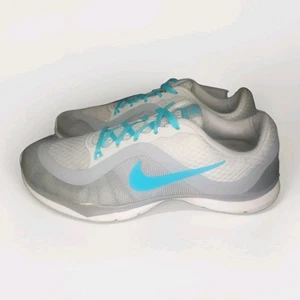 Nike Sneaker Donna Training Flex TR 6 Taglia 10 US Grigio e Blu - Foto 1 di 24