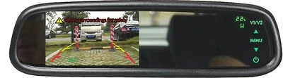 Boyo VTM43TC 4.3" Mirror Monitor with Temp. & Compass - Image 1 of 3