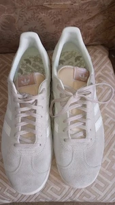 Mens adidas OG Suede Gazelle Shoe 'Wonder Beige Off White' IG5796 Sz 10 1/2  - Picture 1 of 6