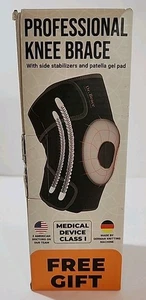 NEU DR. BRACE ELITE Kniebandage mit Seitenstabilisatoren & Patella Gel Pads Gr. XL - Bild 1 von 6