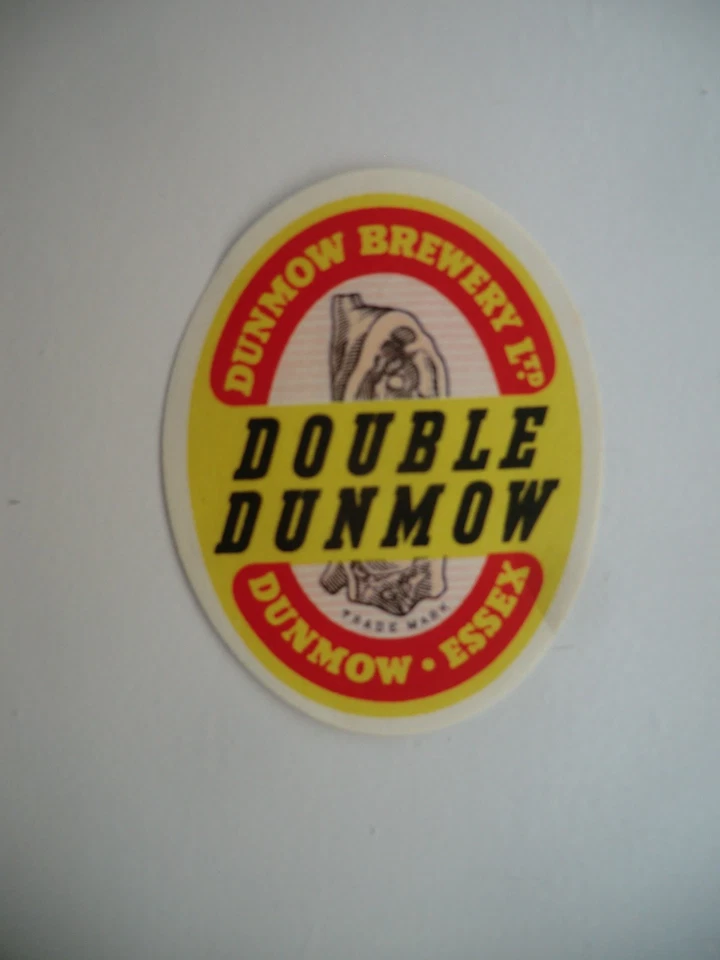 MINT DUNMOW BREWERY ESSEX DOUBLE DUNMOW BREWERY BEER BOTTLE LABEL - Image 1 of 1