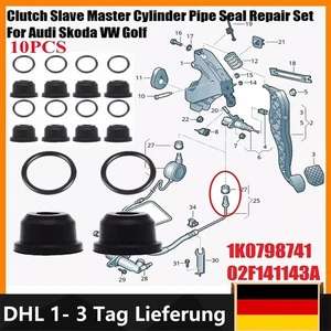 10 satz für Audi Seat Skoda VW Dichtungssatz Rohrleitung Kupplung 1K0798741 -DHL - Bild 1 von 13