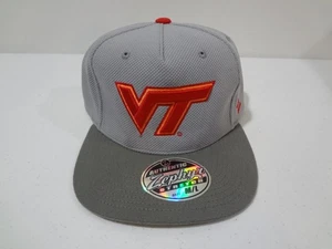 Vintage NCAA Virginia Tech Hokies Stretch Fit M/L Cap Hat Zephyr NEW NWT - Picture 1 of 4