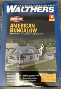 Walthers Cornerstone N Scale Kit 933-3889 American Bungalow NIB - Picture 1 of 3