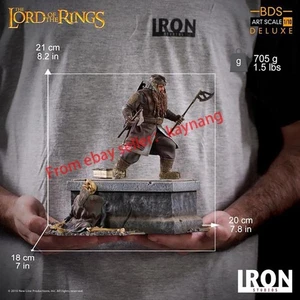 Iron Studios WBLOR29320-10 The Lord of the Rings 1/10 Gimli Statue Second-Hand - Picture 1 of 9