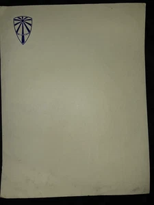 Schreibbogen, Basildon Bond, Wappenschild Sonnenstrahlen, Motto Ad Lucem, 40er Jahre ? - Bild 1 von 7