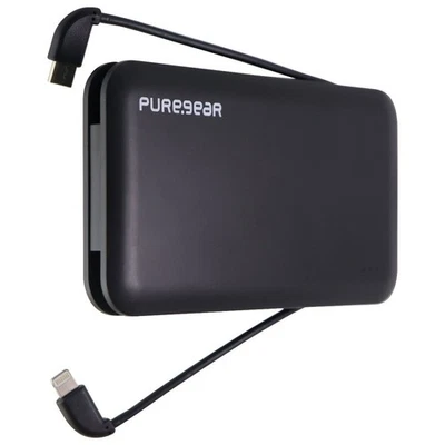 PureGear PureJuice 10,000mAh Portable Charger for iPhone & More - Black GRADE A - Image 1 of 4