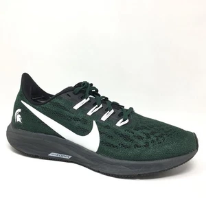 Nike Air Zoom Pegasus 36 Para Hombres Talla 6 Verde Blanco Michigan State University Gimnasio - Imagen 1 de 9