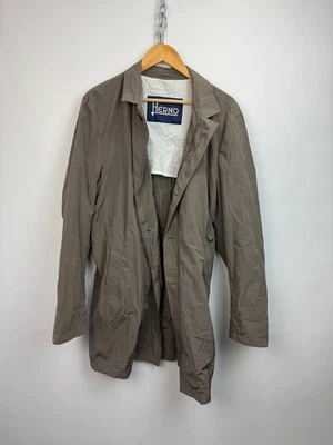 Herno Mens Brown Nylon Jacket Trench Coat - Image 1 of 4
