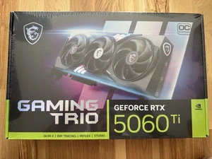 MSI Gaming Trio GeForce RTX 5060 Ti OC Edition 8GB GDDR7 Graphics Card - New - Picture 1 of 5