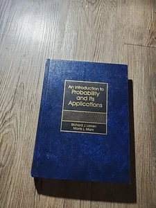 An Introduction To Probability & Its Applications Larson/Marx Hardcover 1985 - Picture 1 of 12