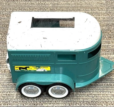 1960s Nylint “Thoroughbred Farms” Pressed-Steel Ford Horse Trailer w/ Ramp USA - Image 1 of 4