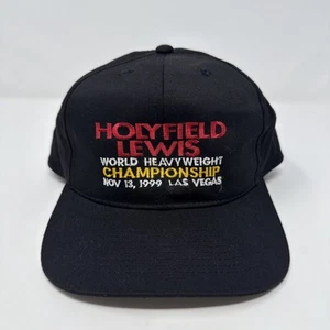 VTG Holyfield vs Lewis Heavyweight Championship Snap Back Hat Cap Boxing - Picture 1 of 9