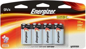 Nuovo Articolo Energizer 4 Pk, 9V, Energizer Max Batteria - Foto 1 di 1