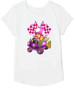 Toadette Kart Pink Kids Girl T-shirt Customizable