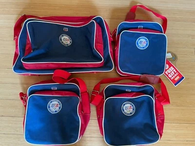 Vintage Levi Strauss 1984 Olympics Duffel Gym Bag Set w. Shoulder Straps - Image 1 of 4