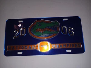Florida Gators 2006 National Champions College Football NCAA License Plate Rare - Picture 1 of 5