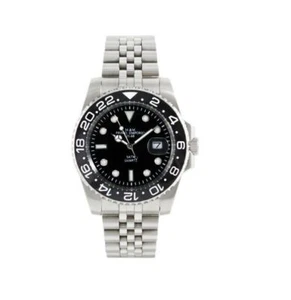 M&M PRIMO EMPORIO DIVER'S WATCH WITH BLACK BEZEL 1101/JN JUBILEE - Picture 1 of 1
