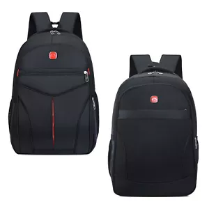 Men Women 18" Backpack Bookbag School Travel Business Laptop Rucksack Zip Bag - Picture 1 of 34