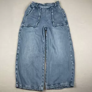 YFB Young Fabulous Broke Jeans donna blu medio pull on gamba larga crop sadie - Foto 1 di 12