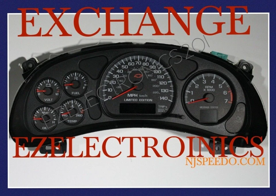 INSTRUMENT CLUSTER "EXCHANGE" IMPALA, MONTE CARLO 2000 TO 2005, LIMITED EDITION - Image 1 of 1