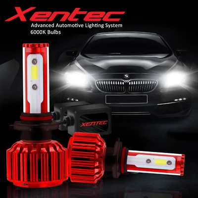 CREE H13 9008 LED Headlight Bulbs Kit Hi/Lo Beam White 6500K With Canbus Xentec - Image 1 of 4