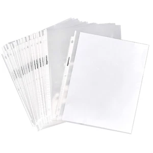 Clear Sheet Protectors for 3 Ring Binder, 8.5 X 11 Inch,Polypropylene, 100-Pack - Picture 1 of 12