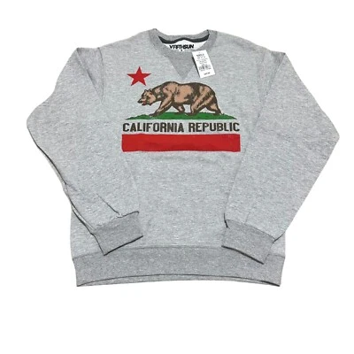 Sudadera California Republic para mujer talla S gris quinto sol polar cuello redondo nueva con etiquetas Foto 1 de 4