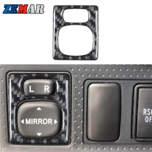 Carbon Fiber Rearview Mirror Switch Sticker Trim For Toyota FJ Cruiser 2007-2014 - Imagen 1 de 11