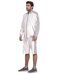 Men's Summer Track Jacket & Shorts GYM Outfit Series 3 Style - Picture 1 of 9