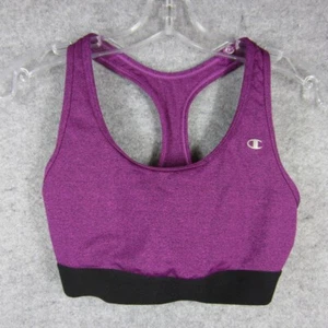 Champion Sports Bra Medium Purple Racerback Active Fitness Workout Gym Athletic - Picture 1 of 10