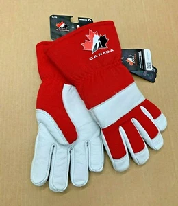 Watson Gloves Red Baron Hockey Canada Sherpa Lined Gauntlet Gloves! 94001HC XL - Picture 1 of 6