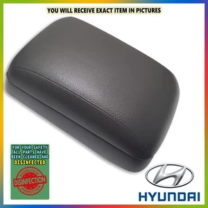 2007-2012 Hyundai Santa Fe Center Console GRAY Leather Armrest Lid Storage OEM - Picture 1 of 8