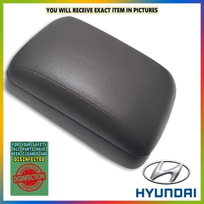 Hyundai Santa Fe 2007-2012 consola central cuero gris reposabrazos tapa almacenamiento OEM Foto 1 de 4