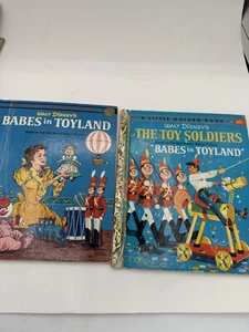 A Little Golden Book Toy Soldiers And Babes in Toyland Lot of 2 Vintage - Picture 1 of 9