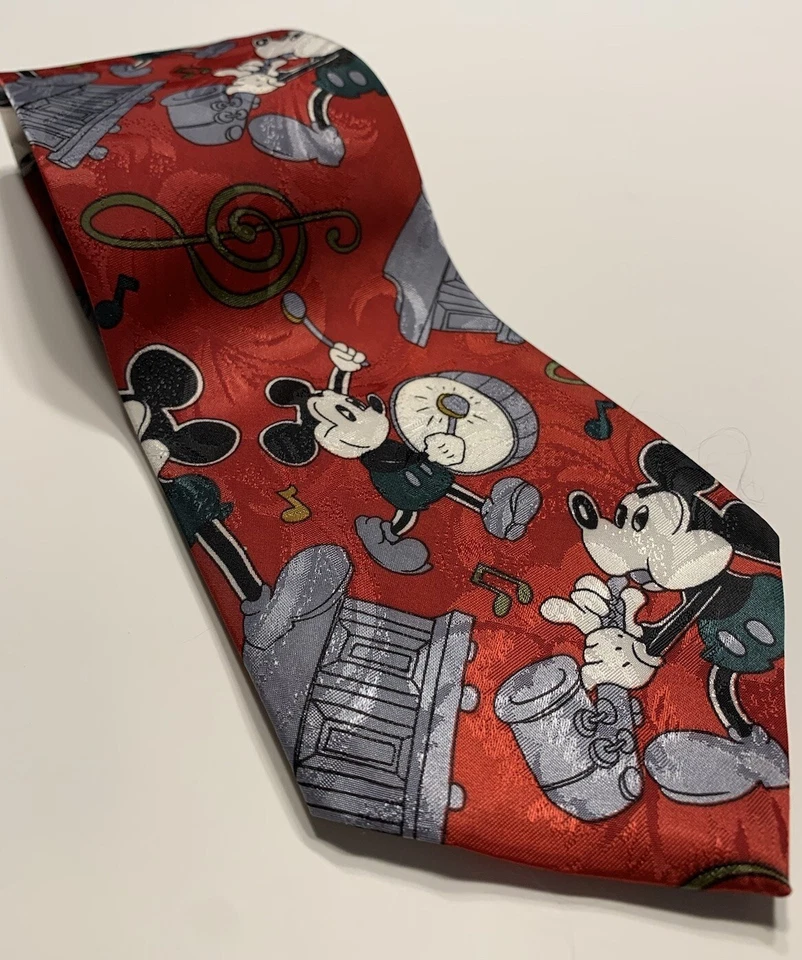 Vintage Disney Mickey Mouse Marching Band Olympia Men's Neck Tie - Image 1 of 4
