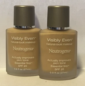 Neutrogena Visibly Even Natural-Look Makeup, SPF 20, 70 Golden Bisque, 0.9 fl oz - Picture 1 of 6