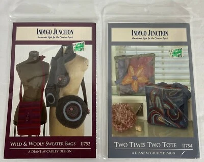 2 Indygo Junction Diane McCauley Patterns Bags, Scarf, Totes IJ754 + IJ752 UC FF - Image 1 of 4
