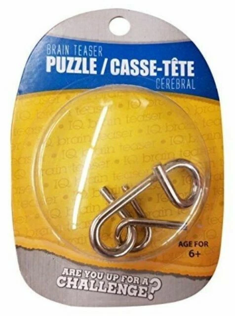 4 Different Metal Wire Puzzle Toy Brain Teaser Game Mind Puzzles