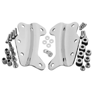 Chrome 4 Point Docking Hardware Kit Fit For Harley Touring Street Glide 09-13 US - Foto 1 di 10