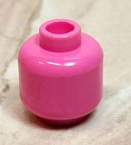 New LEGO Dark Pink Head BRIGHT Solid Color PLAIN No Face Lamp Vase Flower Pot - Picture 1 of 1