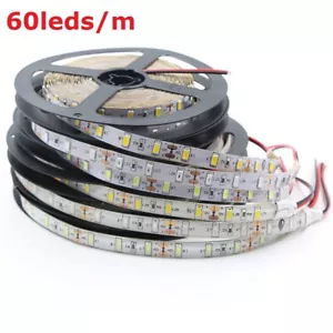 12V 5630 60led/m 120led/m LED Light Strip Flexible Ribbon Tape lamp 1-5M - Picture 1 of 6