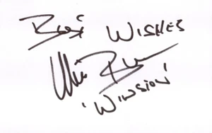 EASTENDERS: ULRIC BROWNE 'WINSTON' SIGNED 6x4 WHITECARD+COA - Bild 1 von 1