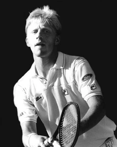 1980s BORIS BECKER Glossy 8x10 Photo Tennis Player Print Wimbledon Poster - Picture 1 of 1