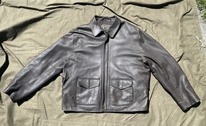WESTED LEATHER CO INDIANA JONES LEATHER JACKET SIZE 48 - Picture 1 of 16