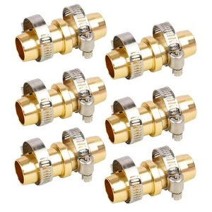 6 Pack Garden Hose Repair Kit, Hose Connector Repair Mender Kit with Stainless - Picture 1 of 7