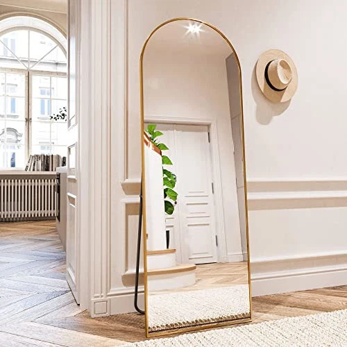 59"x16" Arched Full Length Mirror Full Body Mirror Floor Mirror with Hanging